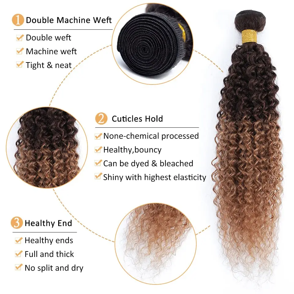 12A Kinky Curly Hair Bundles 1/3/4 Pcs Jerry Curly Bundles Human Hair Burmese Curly Hair Extensions 100% Unprocessed Virgin Hair 4