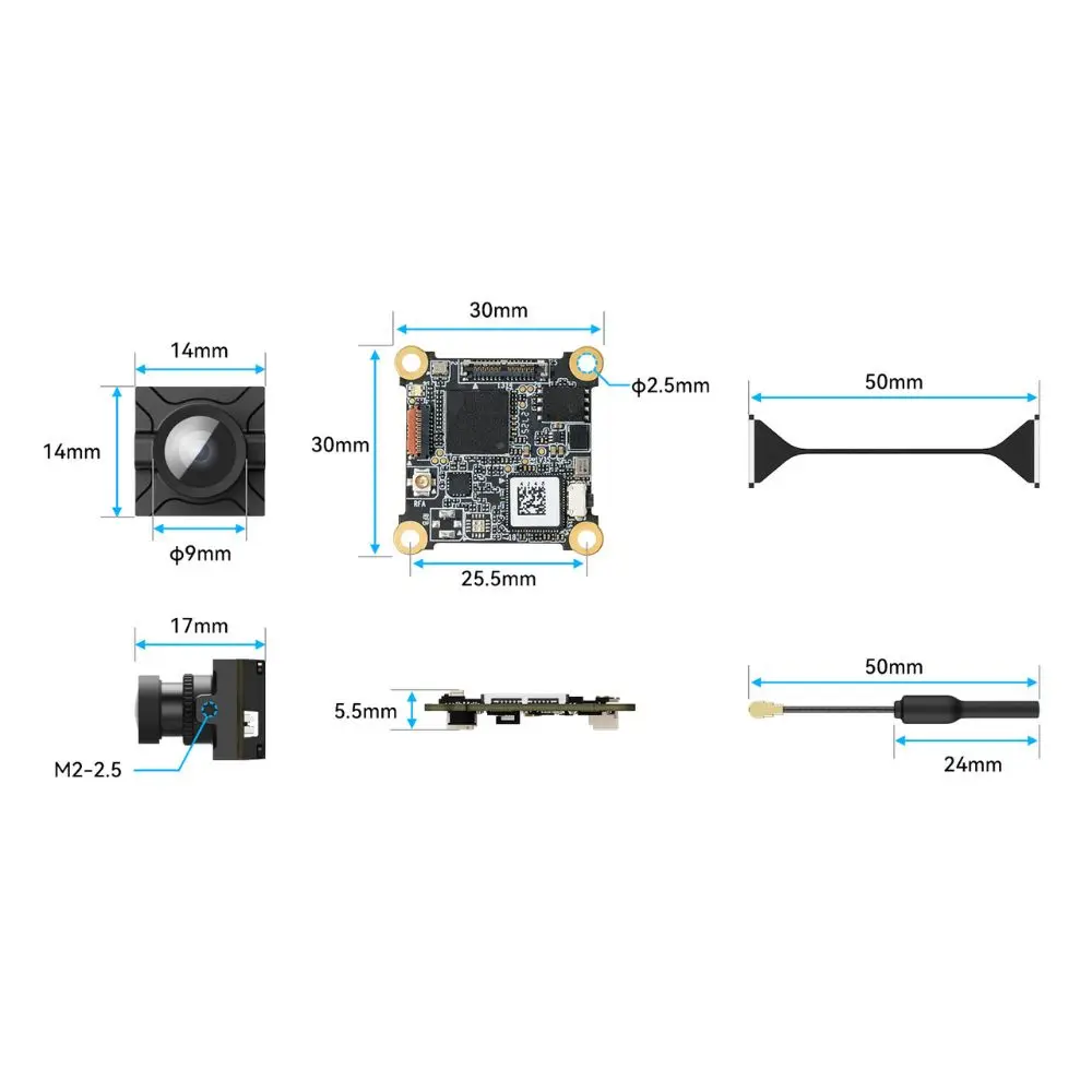 L'Unité Aérienne HD VTX P1 ArtLynk installée sur un drone FPV, prête pour le vol avec faible latence