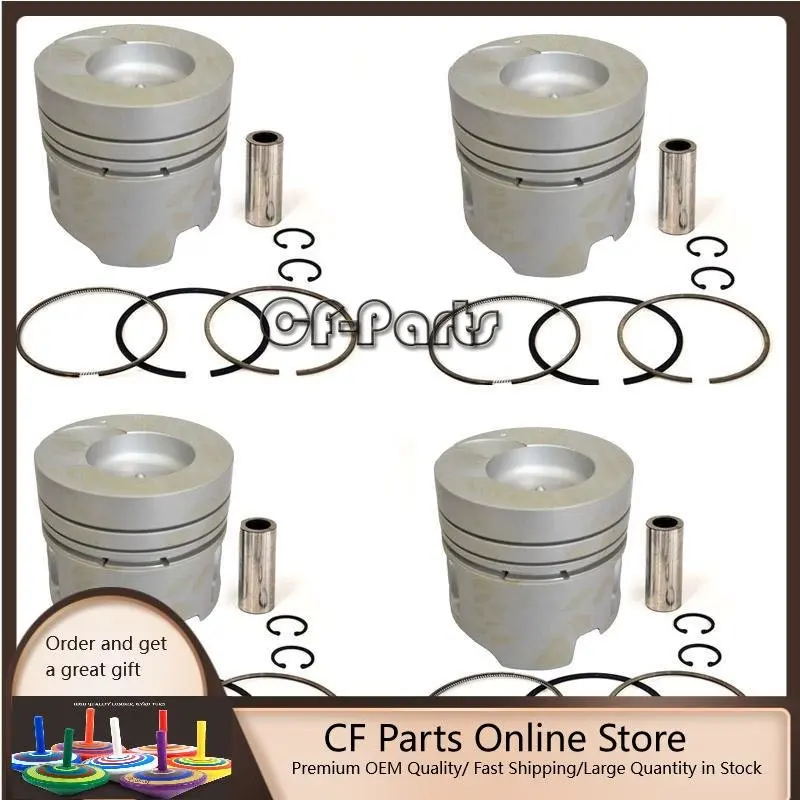 

New 4 Sets STD Piston Kit With Ring 12010-01T03 Fit For Toyota FD35T Engine 102.5MM