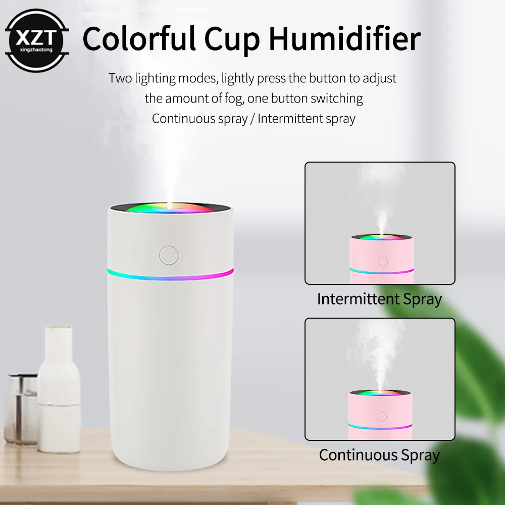 Air Humidifier air humidifier air freshener Air Freshener Oil Diffuser Usb MINI 320ML Ultrasonic Romantic Light Mist Maker Purifier Aromatherapy for Home Car