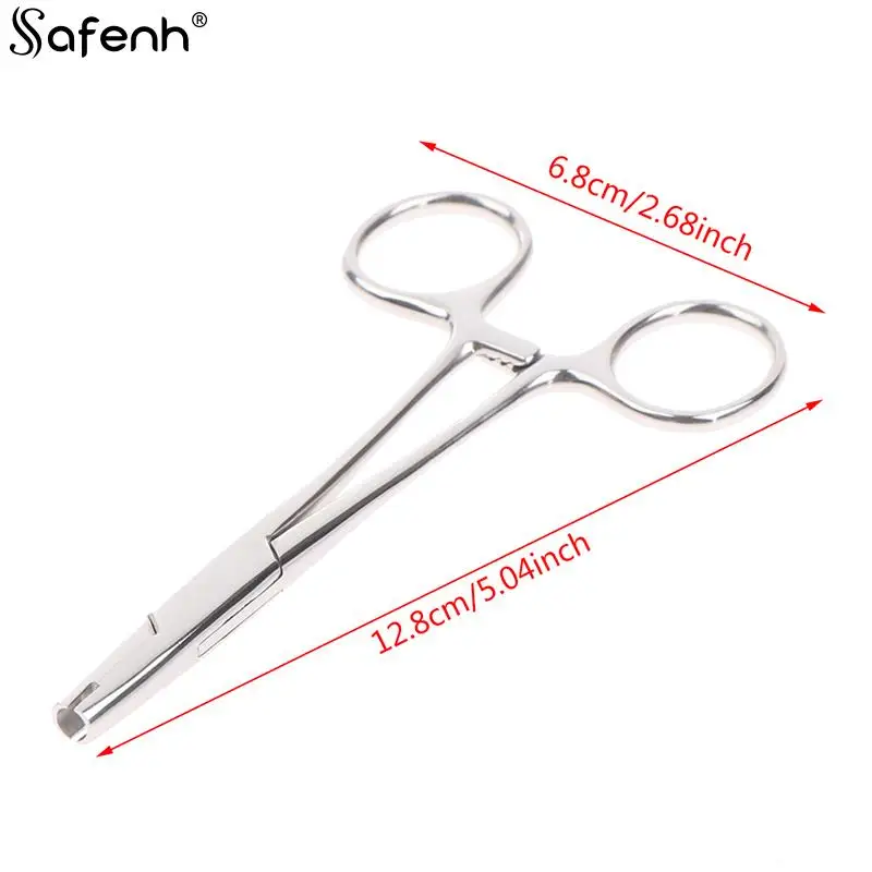 1PC Sterile Surgical Steel Dermal Anchor Holding Tool Plier Tweezer Clamp Professional Disc Forcep Body Piercing Equipment 3-5mm