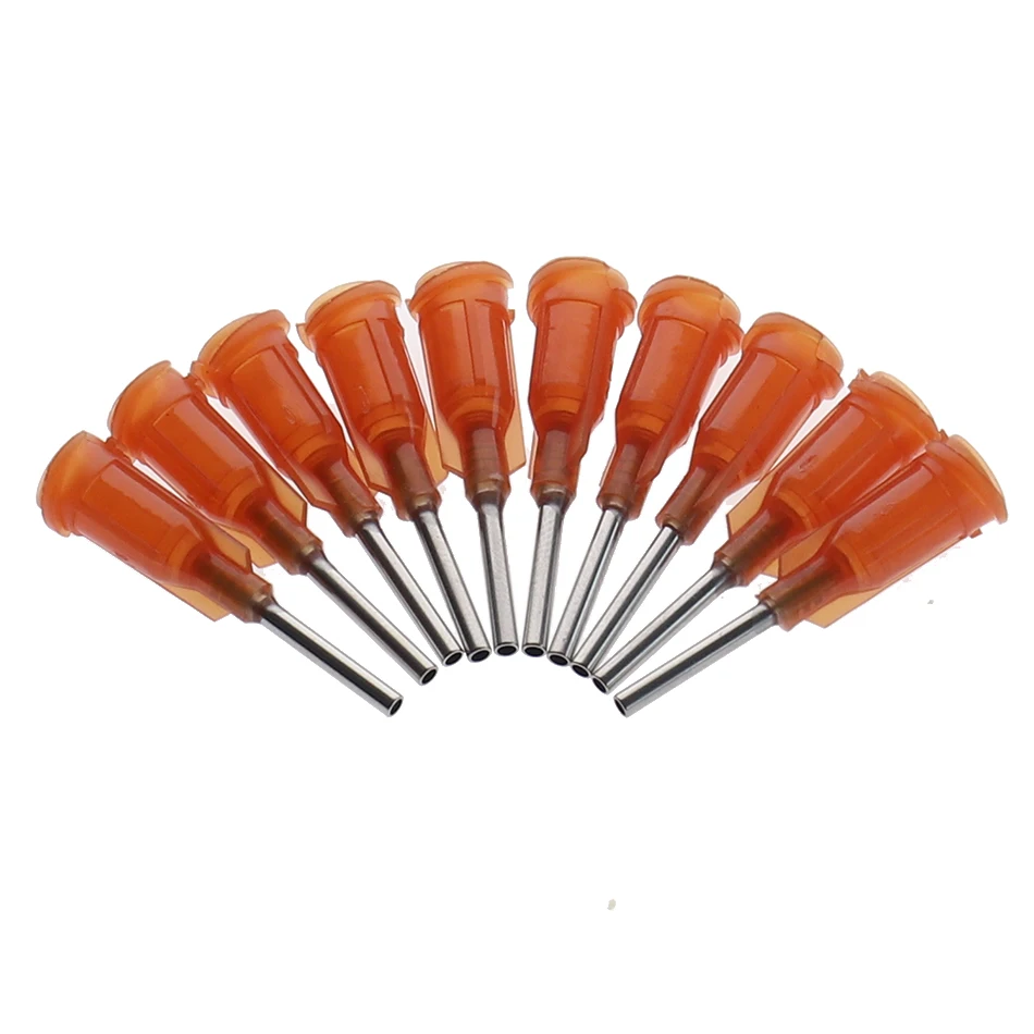 Steel Dispensing Tapered Pinhead Glue Liquid Dispenser Needles 100pcs/lot 14-23G 10 Models Availlable for Dispenser Controller
