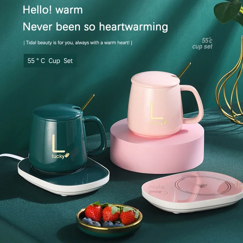 

High Quality Mug Warmer Automatic Induction Thermostatic Heating Coaster Electric 55 Degree Ceramic Mug Warmer Heating Pad