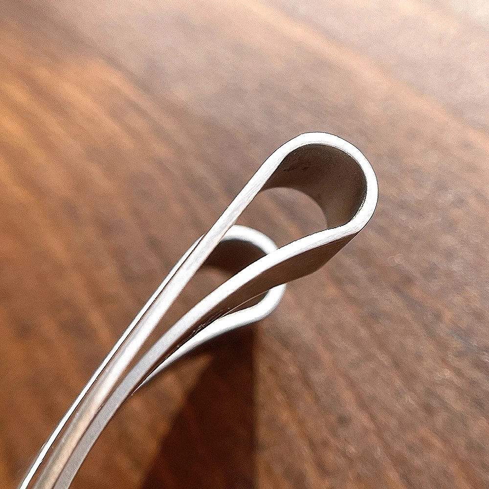 PJS MB V-shaped Money Clip 316L Stainless Steel 1:1 High Quality Luxuy Classic Ticket And Change Folder With Box Set