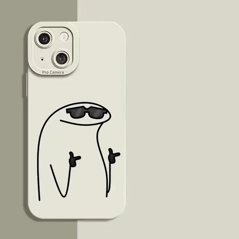 Whimsical Cartoon Character Shockproof Silicone Phone Case