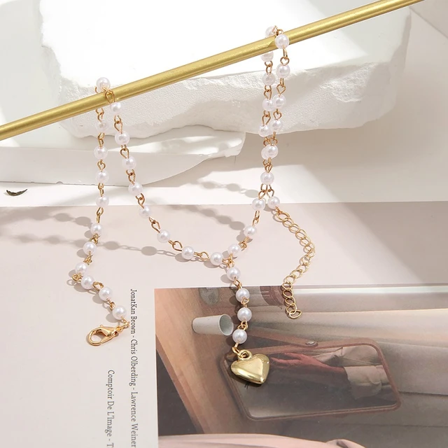 Chanel Necklace | Chanel Heart Pearl Necklace