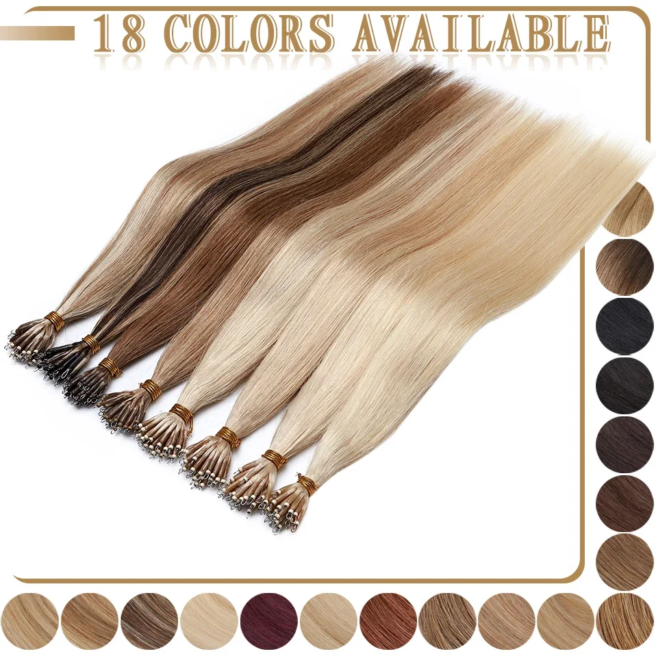 S-noilte 1g/strand 16-24inch 50pcs Straight Natural Blonde Human Hair Extensions