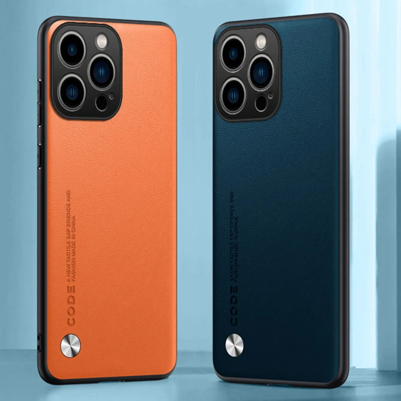 Elegant Ultrathin Leather Phone Case - Shockproof Soft Back Cover