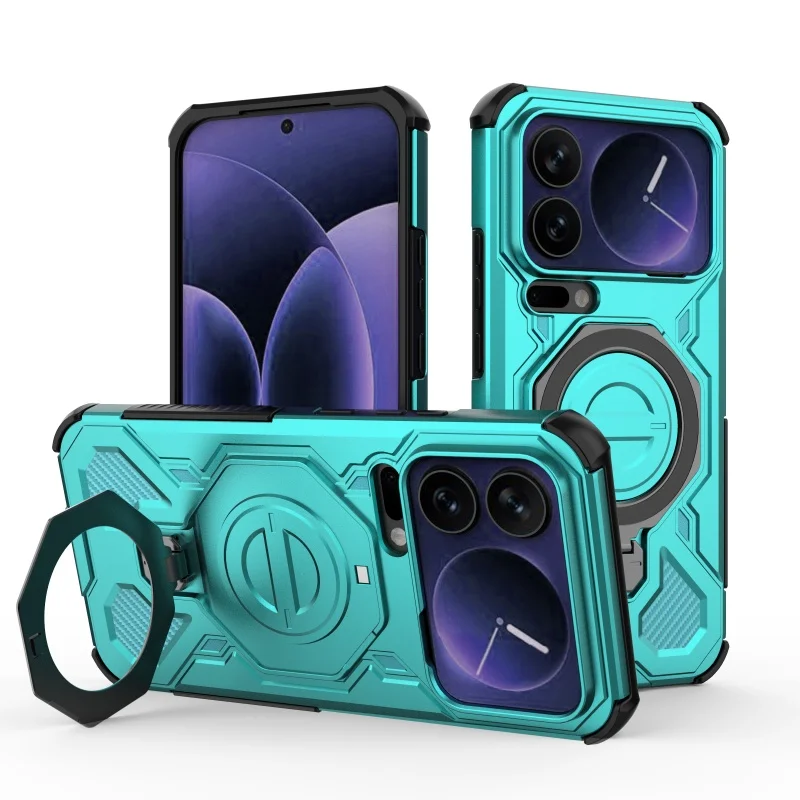 Shockproof Bumper Case with Ring Holder and Magnetic Attraction