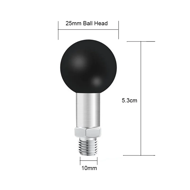 Compact Ball Head Adapter for Motorcycle Handlebar Mount – Ideal for Action Camera Accessories