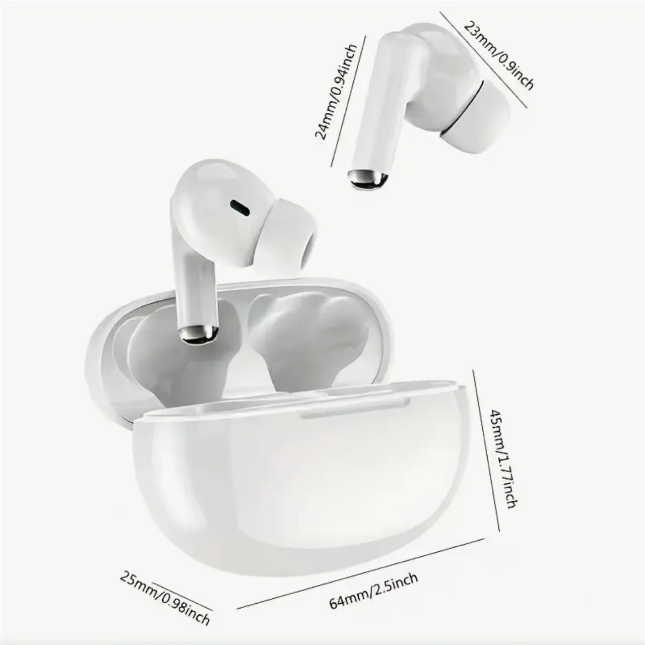 Bluetooth Headphones Wireless Earbuds With Mic Noise Reduction_voghion.com