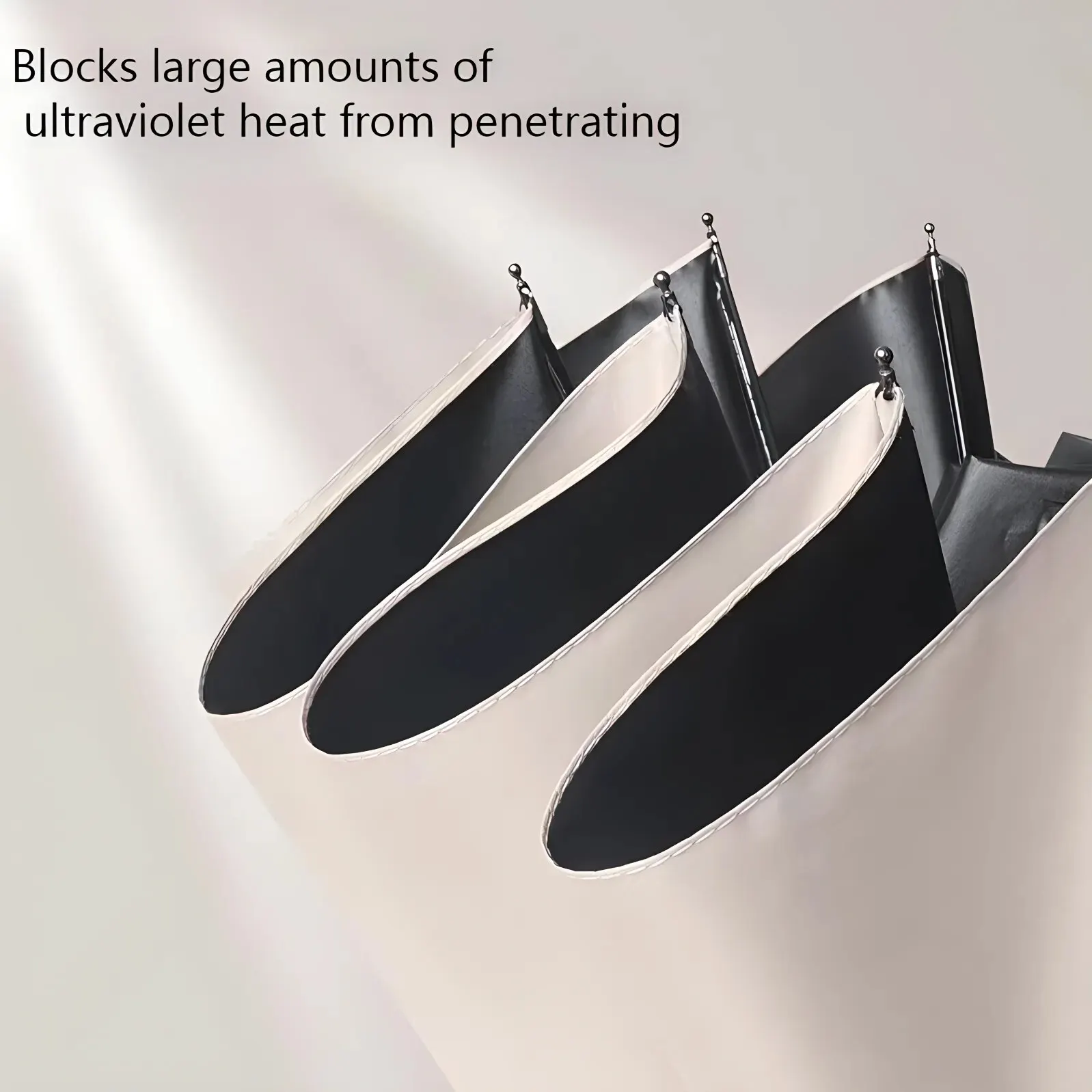 12-Bone Fully Automatic Folding Umbrella Black Glue UV-Resistant Durable Keel Three-Fold Umbrella Practical Beach Essentials Umbrellas & sun shelters