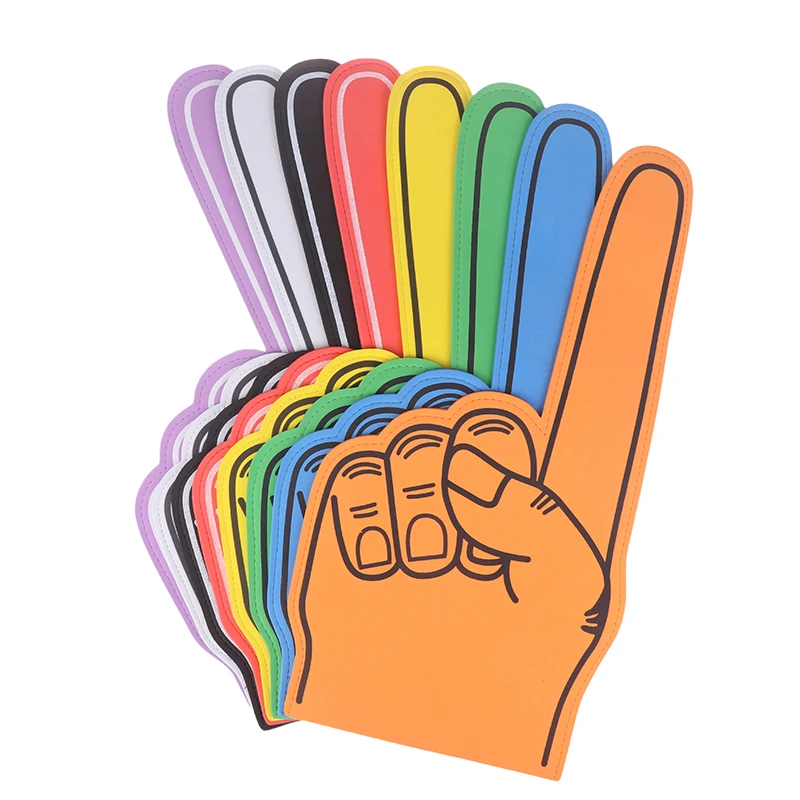 Finger Foams Sports Cheerleading Party Hand Props 1 Noise Makers Props Giant Hands Sports Favors Cheering Palm Party foam finger props cheerleading accessories