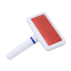 Pet Grooming Comb with Shedding Control Needles for Dogs, Cats, and Small Pets (Red)