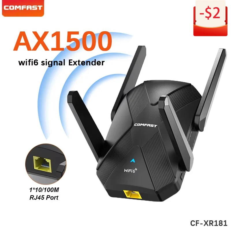 Comfast-repetidor WiFi de 300-1500Mbps, extensor de largo alcance