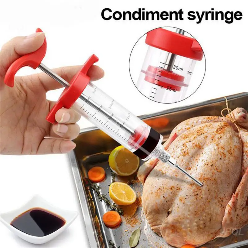 Stainless Steel Food Grade Meat Injector Syringe for Barbecue Meat Syringes meat injector syringe