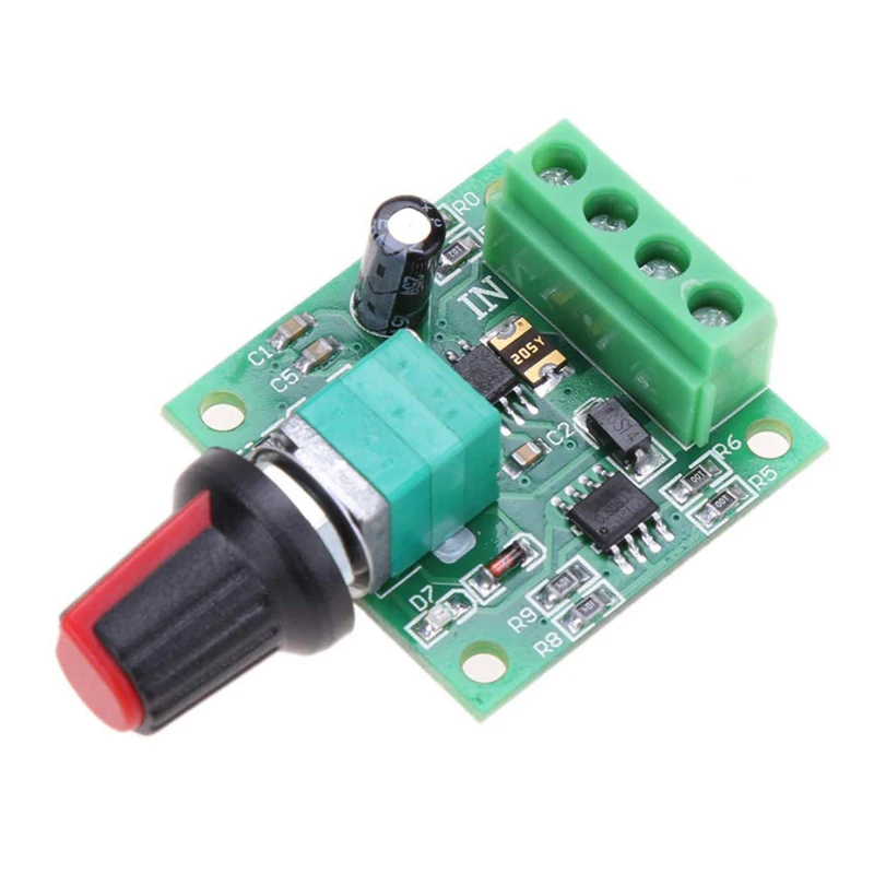 6Pcs 1.8V 3V 5V 6V 12V 2A 30W Low Voltage DC Motor Speed Controller PWM 1803BK 1803B Adjustable Driver Switch