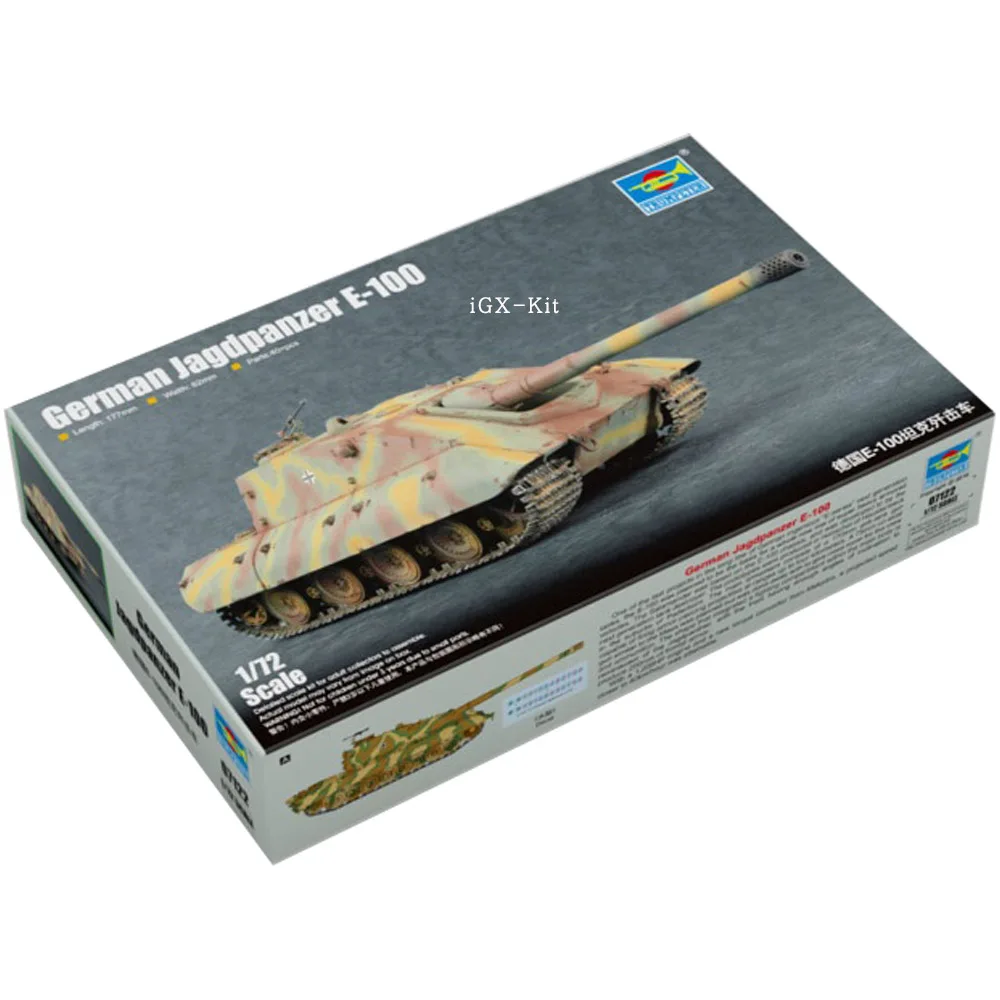 

Trumpeter 07122 1/72 Scale German Jagdpanzer E-100 Tank Destroyer Children Military Toy Plastic Assembly Building Model Kit