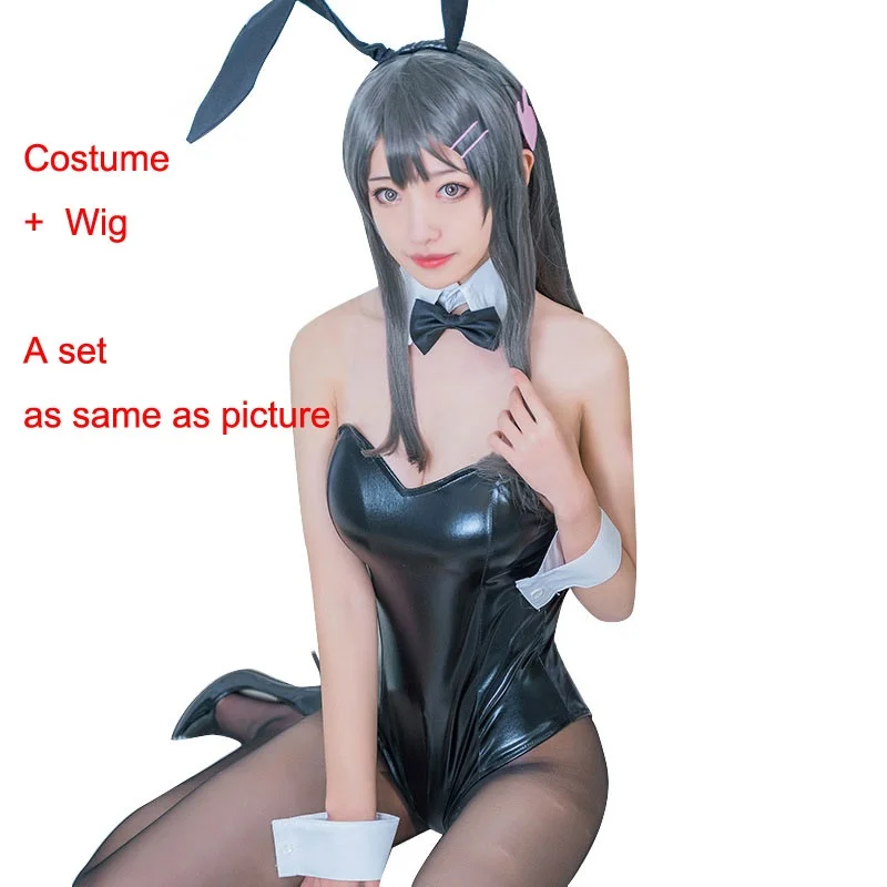 

Anime Bunny Girl Sakurajima Mai Cosplay Sexy Costume Bar Nightclub Overalls Pole Dance Clothing