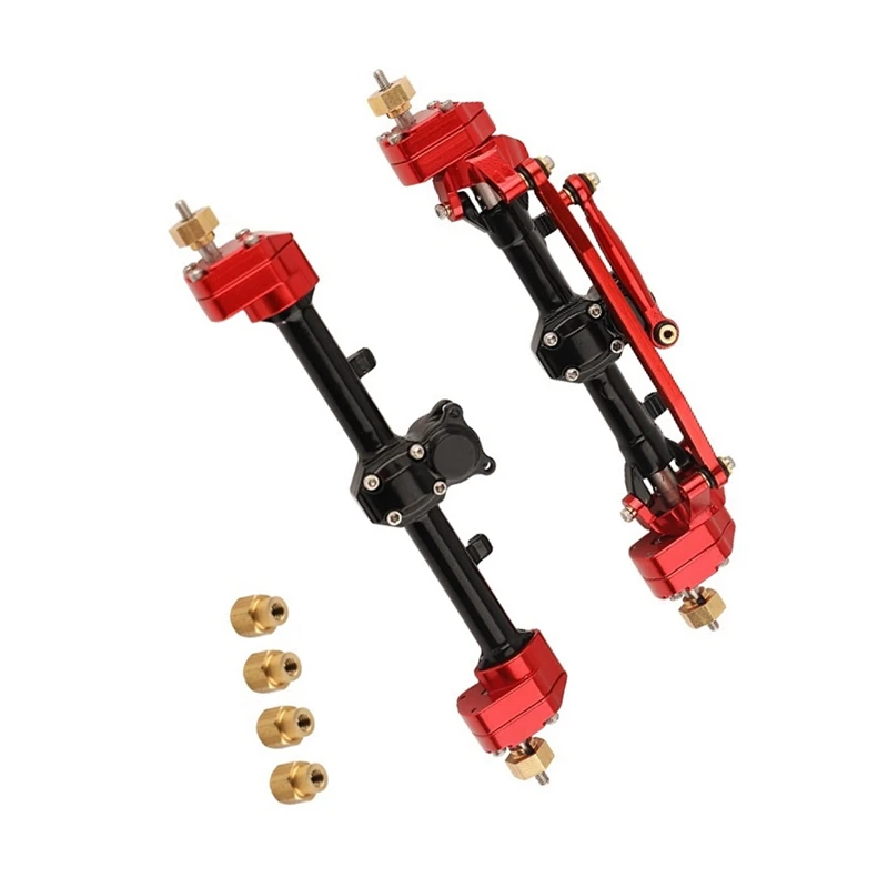 

Metal Front And Rear Portal Axle Set For Axial SCX24 Gladiator JLU Bronco C10 Deadbolt 1/24 RC Crawler Upgrades Parts