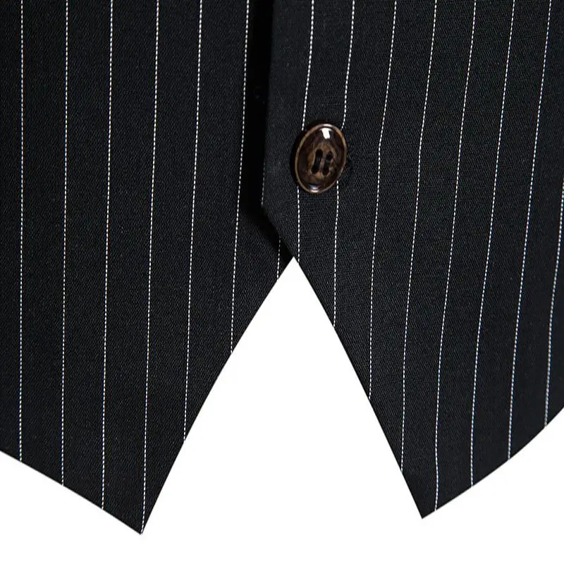 Mens Vest Suit Colete Social Masculino 2024 Luxury Striped Wedding Party Dress Waistcoat Men Sleeveless Formal Business Jacket 4