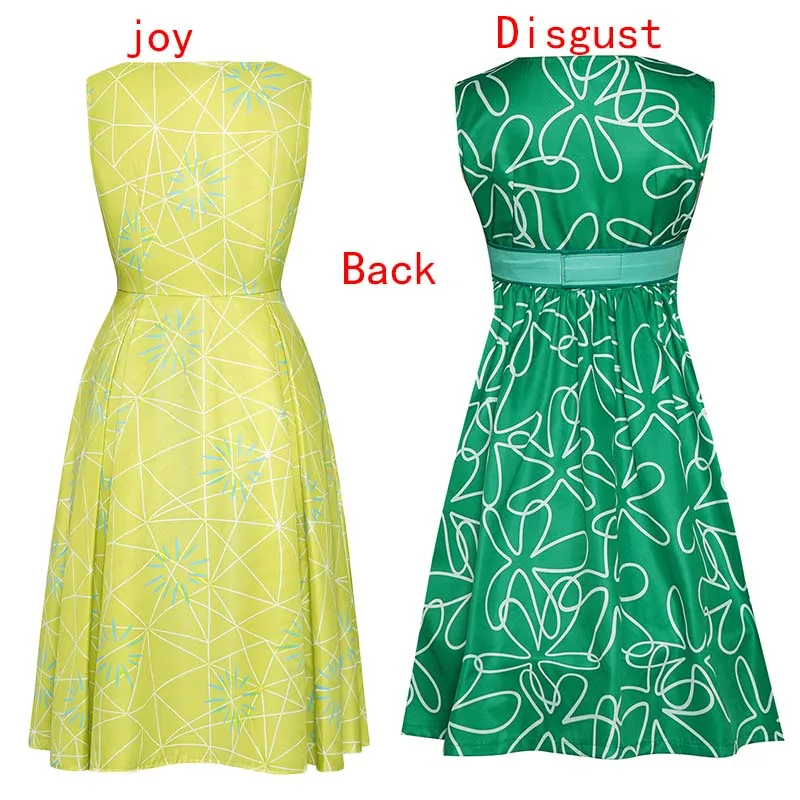 Movie Joy Disgust Cosplay Costume for Women Dress Halloween Costume Joy  Disgust Outfits for Women Role Play - AliExpress 200000532