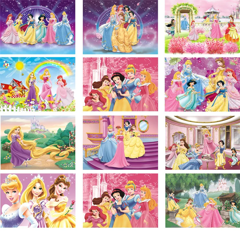 Oil-Painting-By-Number-DIY-Disney-Princess-Art-Pictures-Color-By-Number ...