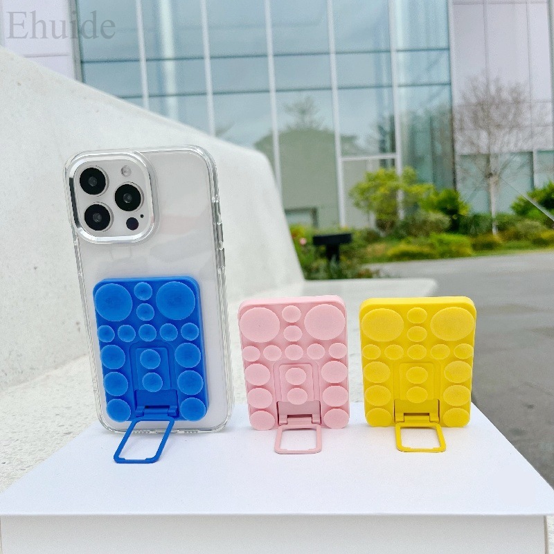  Universal Suction Cup Stand Mobile Phone Silicone Cover Anti-lost Adjustable Safety Cell Case Desktop Table Holder Kick Stand 