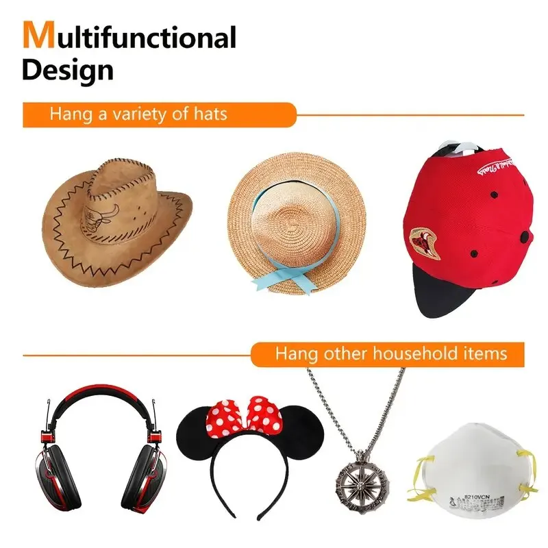 Minimalist Hat Sticking Hooks 4