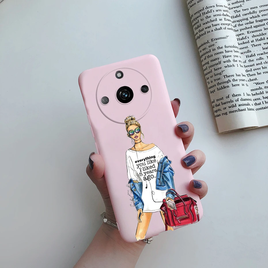 Stylish Pretty Girl Soft TPU Phone Case - Realme 11 Pro+ Collection