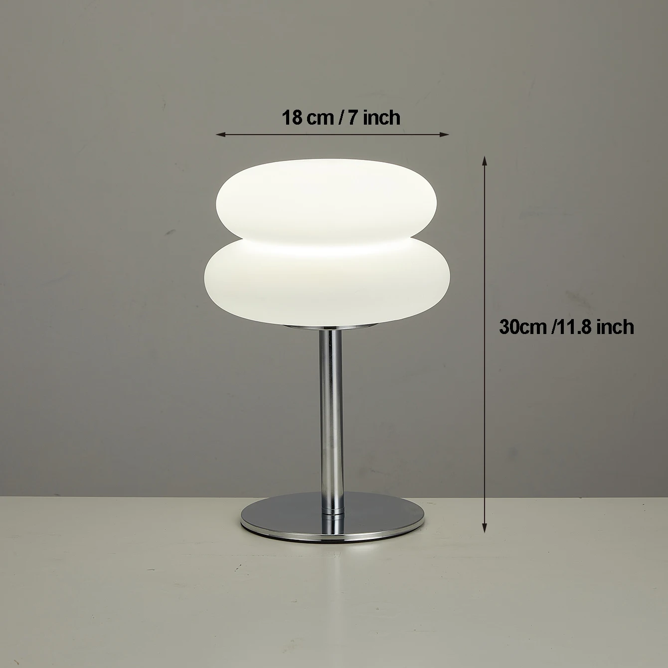 Bauhaus retro table lamp plastic lamps bedroom bedside living room Nordic mushroom lamp 9-level brightness dimming ambient light 6