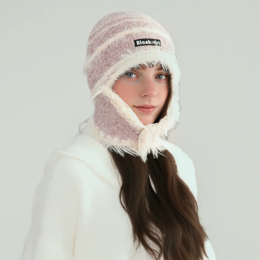 Hot Sale Winter Dandy Hat Earflap Beanie Hat Fashion Keep Ear Warm Hats For Women Streetwear Multicolour Fur Hats For Girl