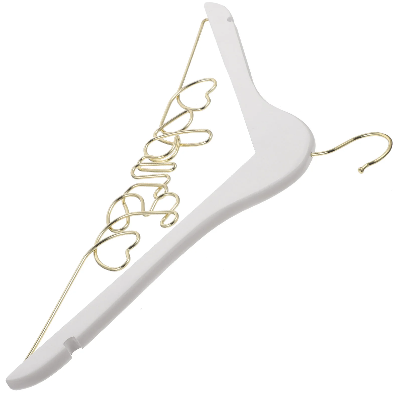 

Bridal Hanger Wedding Dress Bride Wooden Wire Clothes Holder Skirt Hangers Coat