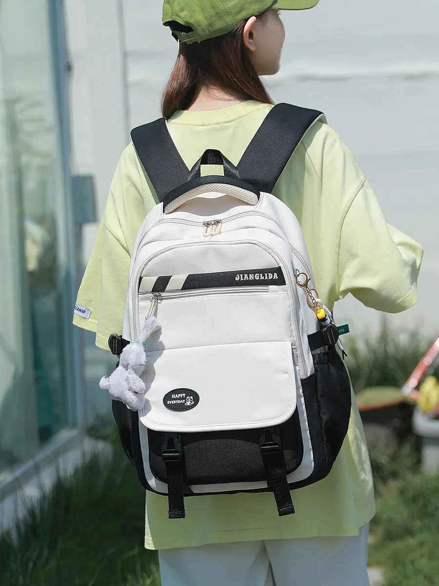 Kawaii Backpack for Girls School Bags Portability Waterproof Teens College Student Large Travel Shoulder Bag Mochilas Escolares 4