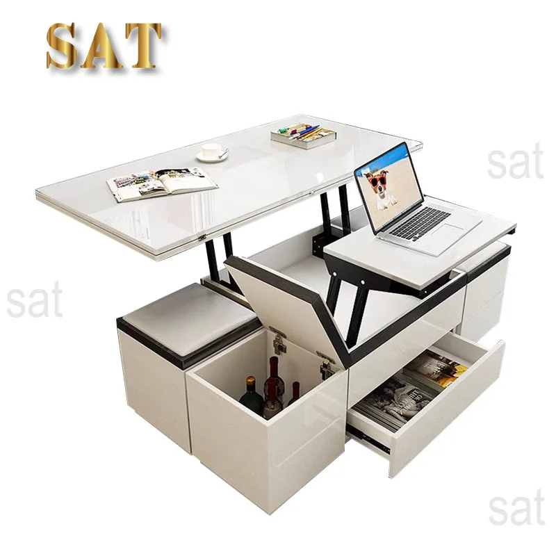 Stunning Convertible Dining And Coffee Table With Smart Function Space Saver