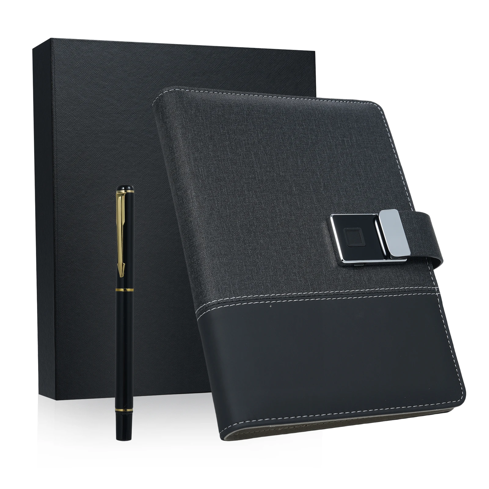 A5-Leather-Notebook-with-Fingerprint-Lock-16GB-High-Speed-USB-Drive ...
