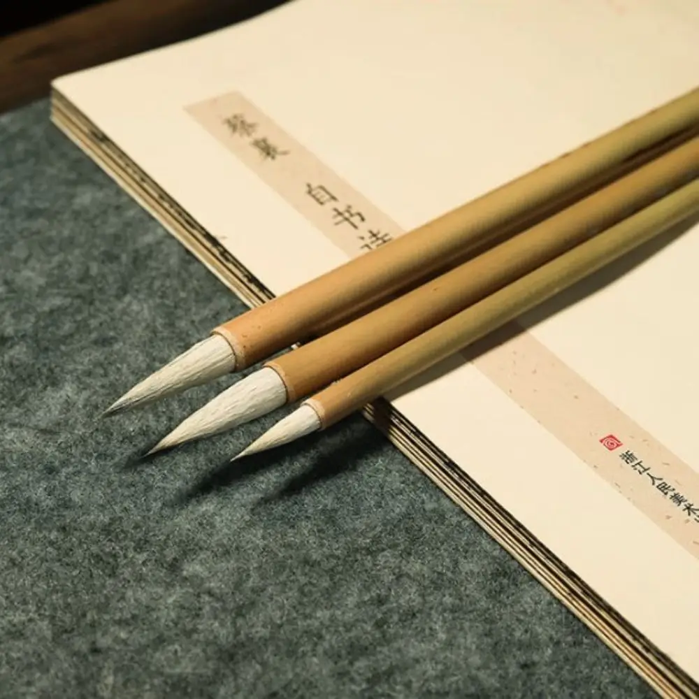 

Кисть для традиционной китайской каллиграфии, кисть для рисования маслом, акварелью, писаниями, Бамбуковая, волчьей шерсти