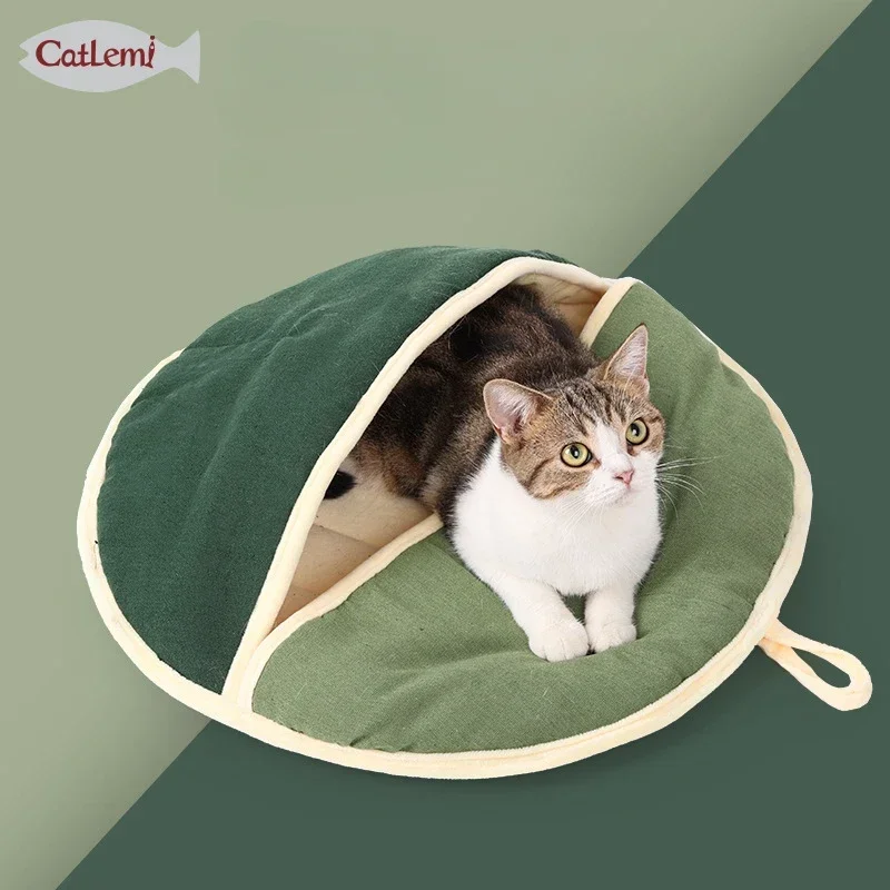 

Pet Tent Cave Bed for Cats Small Dogs Self-Warming Cat Tent Bed Cat Hut Comfortable Pet Sleeping Bed Foldable Removable Washable
