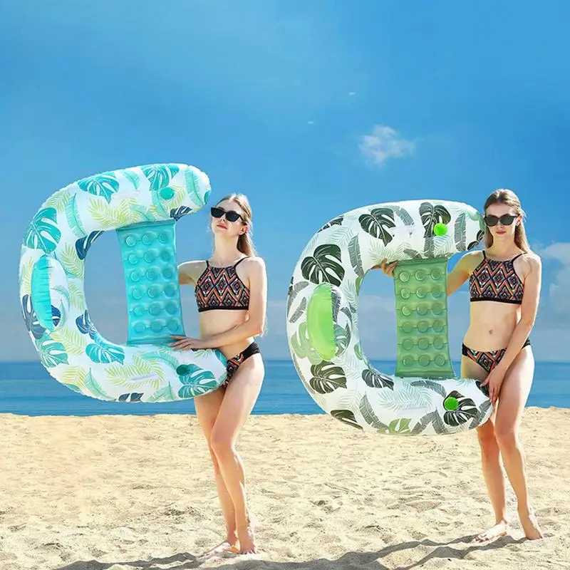 

Inflatable Pool Float Chair Inflatable Floating Pool Chair Pool Chairs Built Cup Holders & Handles Water Floating Chair For