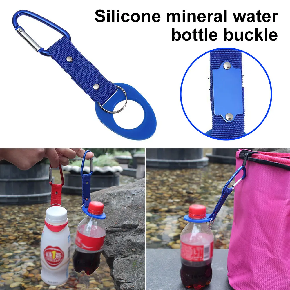 Water Bottle Holder with Carabiner - Slip On