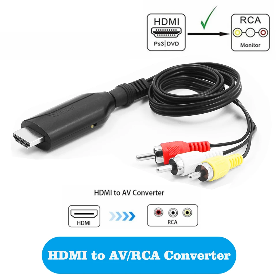 Hdmi Rca Adapter | Composite Video Hdmi Adapter - Hdmi Av Adapter Aliexpress