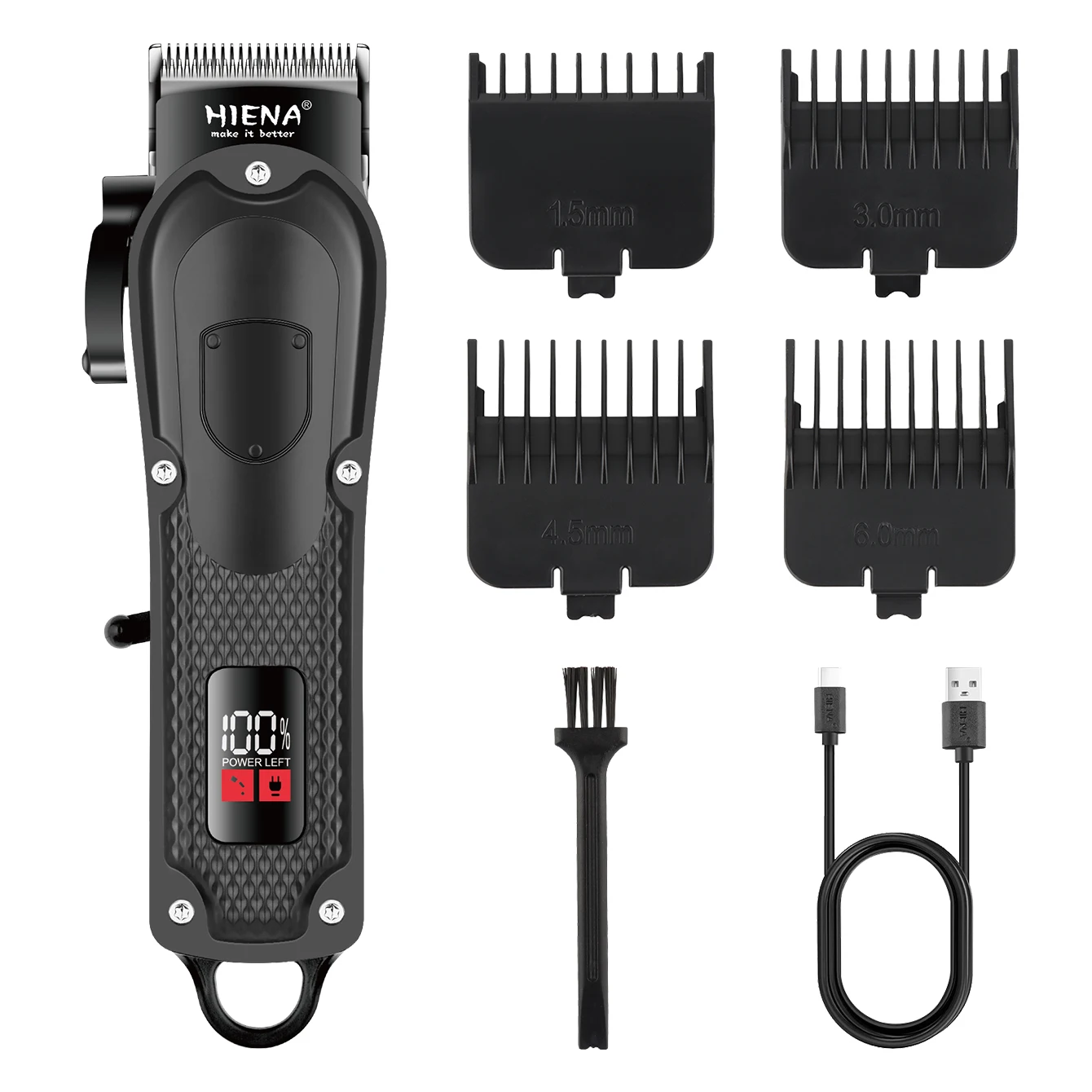 Compact Electric Hair Clipper for Barber Shops Quiet Metal Body Fast Charging Wireless Set Home Personal Care Small Appliance