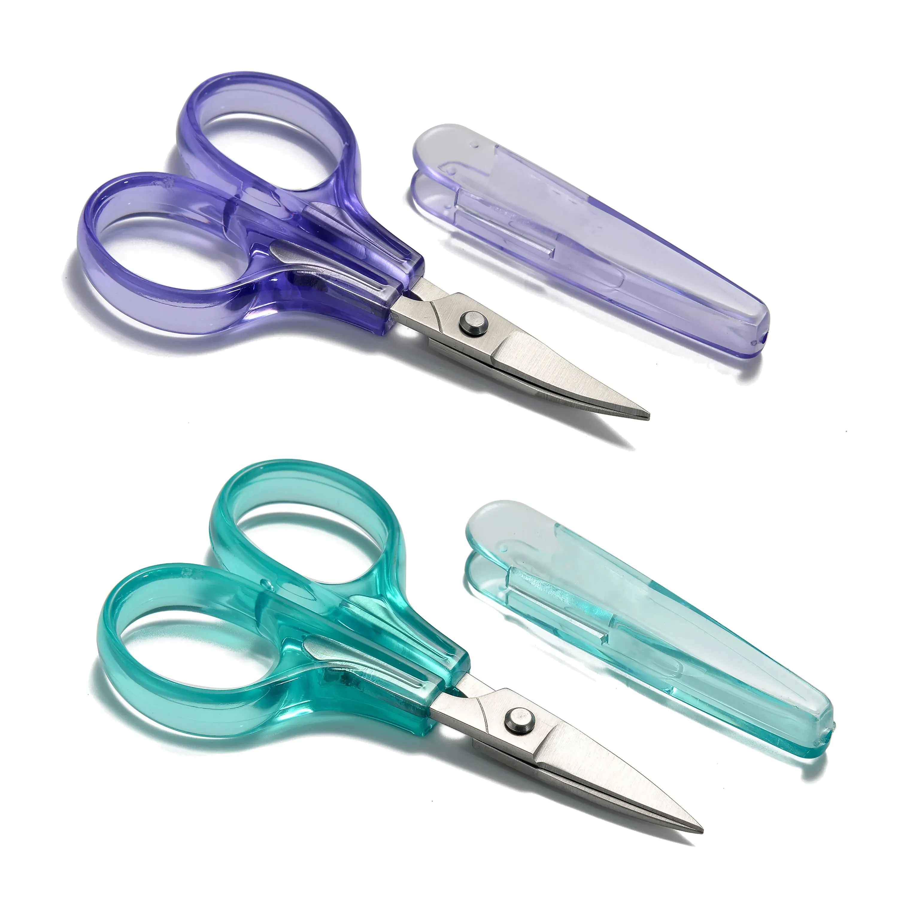 Sewing Scissors Stainless Steel Embroidery Quilting Sewing Knitting Crafting Cross Stich Thread Yarn Fabric Cutting Scissors with Safe Cover