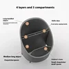 1PC Kitchen Storage Chopsticks Tube With Drain Plate Tableware Storage Holder Home Kitchen Organizer Rack Chopstick Drain Box 3