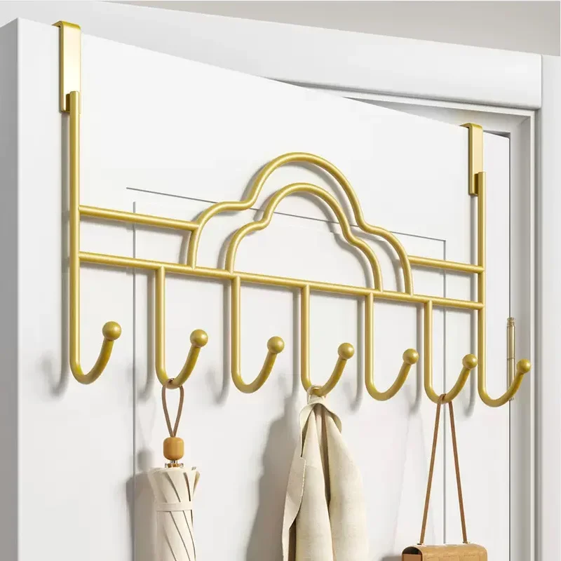 Behind The Door Hook Household Storage Wall Hanger No Punch Coat Rack-door hook