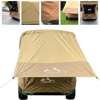 Outdoor Camping Car Tailgate Shade Awning Tent Waterproof Sunshade Car Tailgate Rear Tent 2