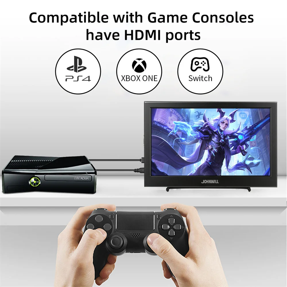 ޴ , 10.1 ġ 1920x1200 VGA HDMI ȣȯ, PS4  PI ġ XBOX Ʈ ǻ Ȯ PC 