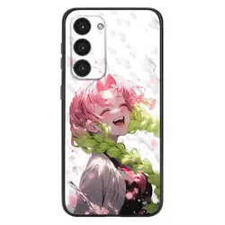 Elegant Mitsuri & Obanai Soft Silicone Black Phone Case - Samsung a80 (Z1)