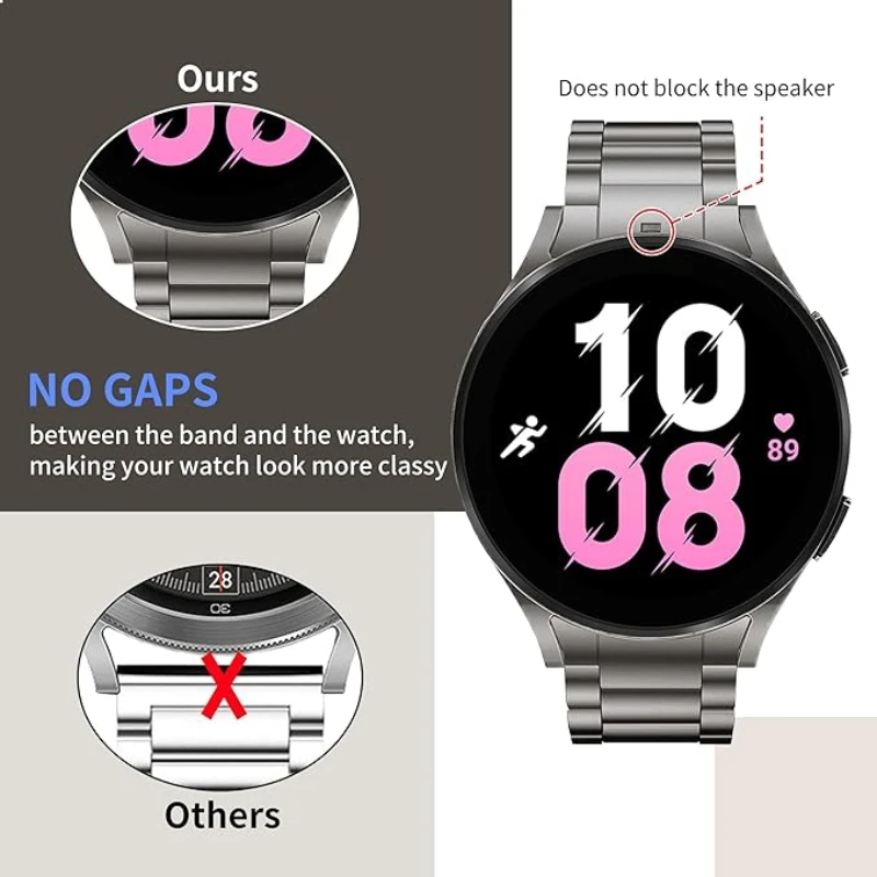 Luxurious Titanium Metal Strap - Premium Light Bracelet Band