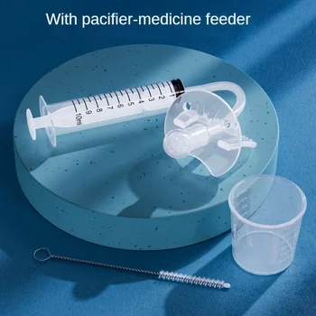 Kit erogatore di medicinali per ciuccio per bambini Siringa per alimentazione orale Bambino 10ml Utensili per alimentatore con contagocce liquido Strumenti per l'alimentazione della salute dei bambini 1